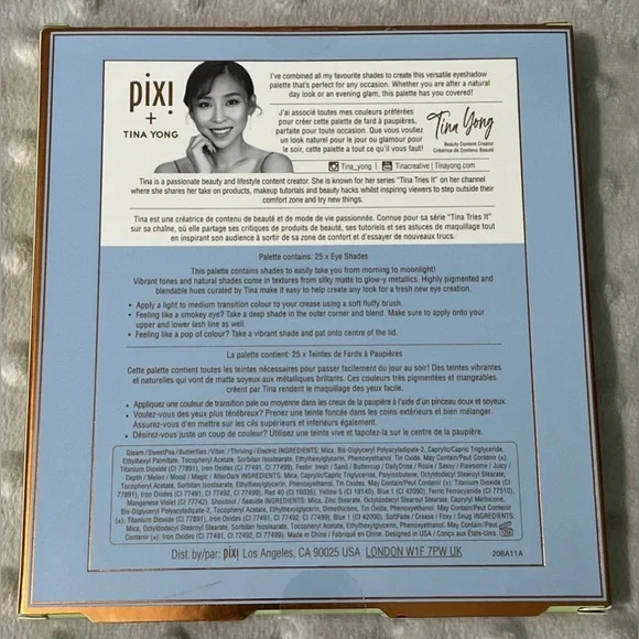 Pixi + Tina Yong Tones & Textures Eyeshadow Palette 22g NEW/UNUSED - Picture 2 of 3
